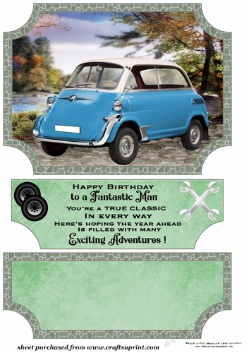Scene classic car topper and stopper (no base) 3