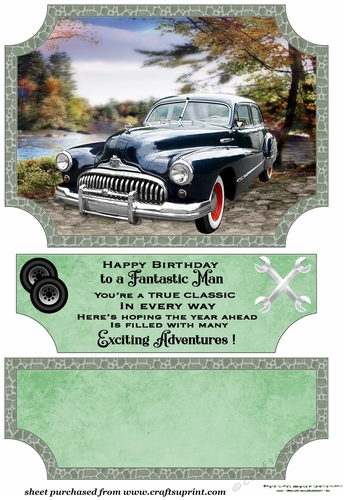 Scene classic car topper and stopper (no base) 4