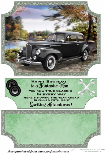 Scene classic car topper and stopper (no base) 5