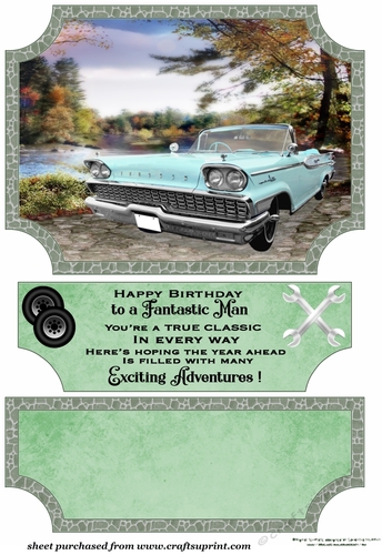 Scene classic car topper and stopper (no base) 7