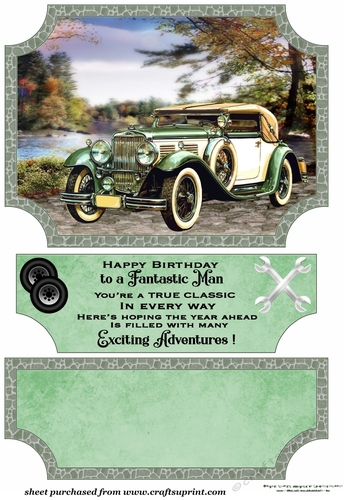 Scene classic car topper and stopper (no base) 8
