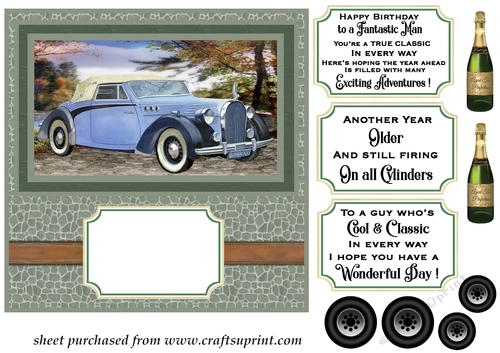 Classic car card front (new) 1