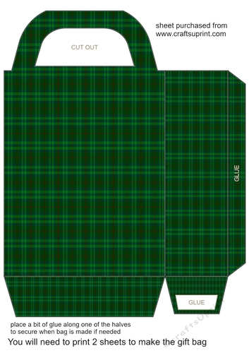 Tartan gift bag 3