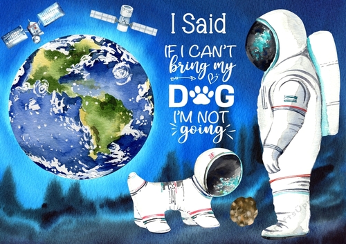 I said if i cant take my dog im not going space topper