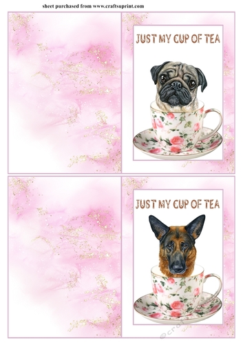 2 Just my cup of tea notelets 2