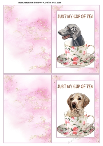 2 Just my cup of tea notelets 12