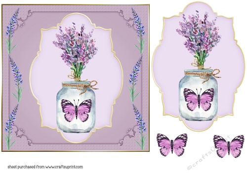 All about the lavender card front 1