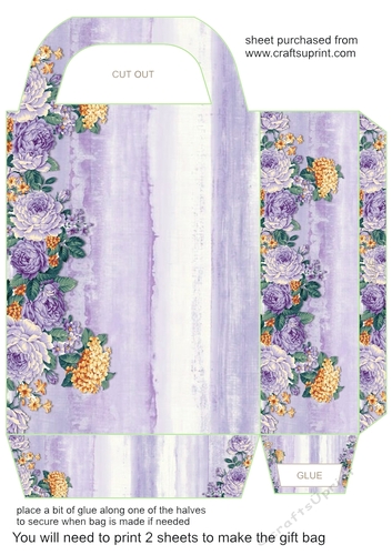 Vintage floral gift bag 2