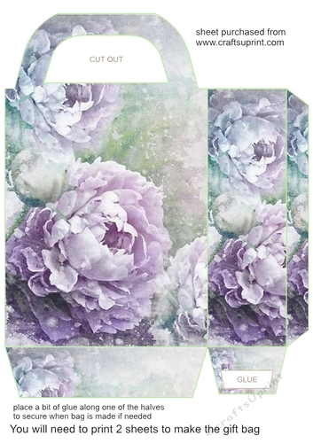 Vintage floral gift bag 3