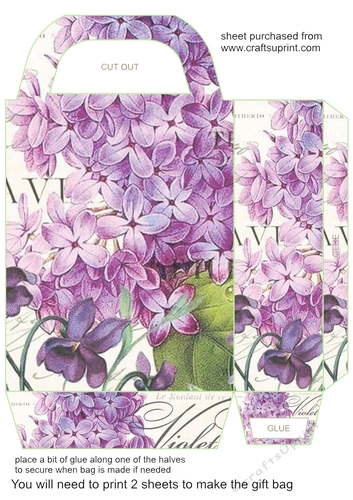 Vintage floral gift bag 7