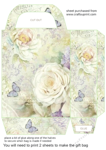 Vintage floral gift bag 9
