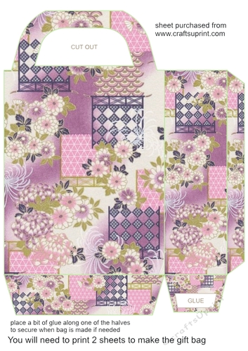 Vintage floral gift bag 10