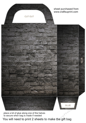 Brick wall gift bag 1
