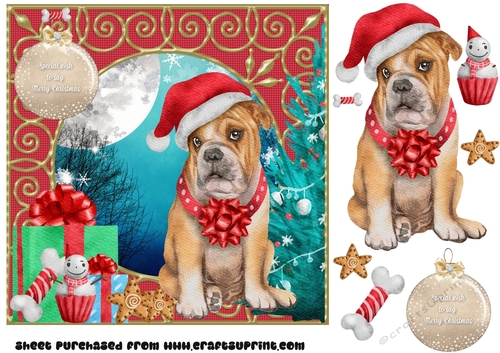 Christmas pup card front 2