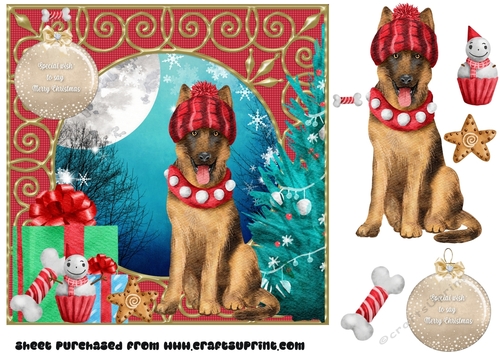 Christmas pup card front 4