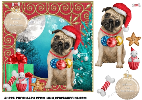 Christmas pup card front 5