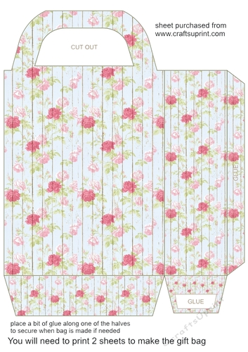 Cottage wood gift bag 2