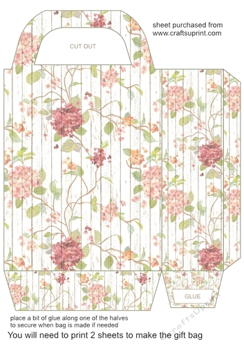 Cottage wood gift bag 3