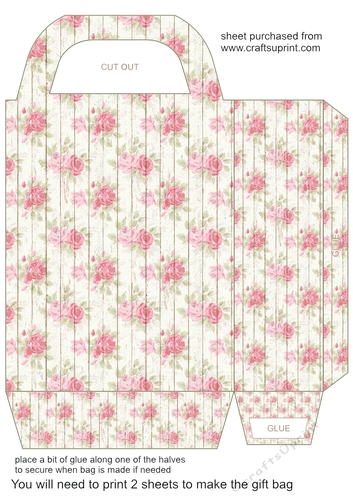 Cottage wood gift bag 4