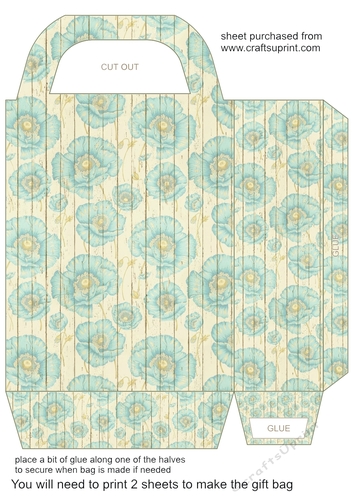 Cottage wood gift bag 5