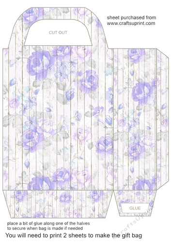 Cottage wood gift bag 6