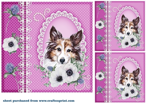 3 Scottish dog card front/toppers 6