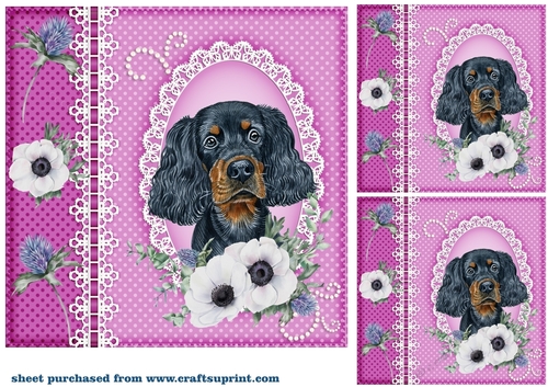 3 Scottish dog card front/toppers 8