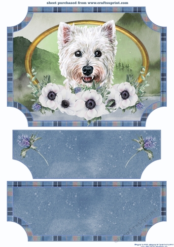 Scottish dogs easel topper and stopper 3