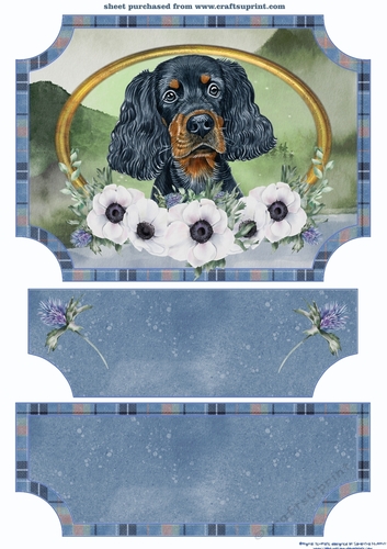 Scottish dogs easel topper and stopper 4