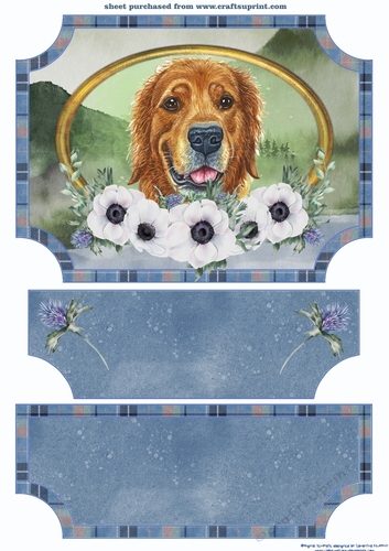 Scottish dogs easel topper and stopper 5