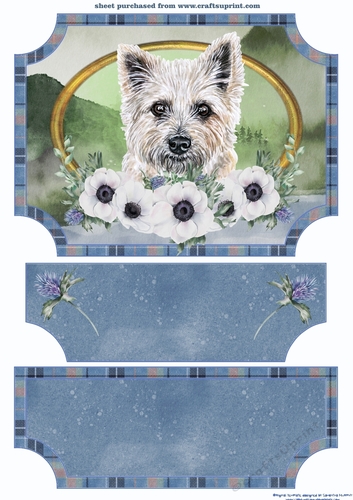 Scottish dogs easel topper and stopper 6