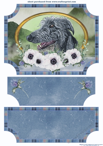 Scottish dogs easel topper and stopper 7