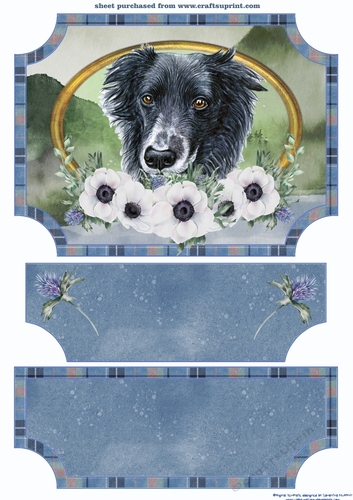 Scottish dogs easel topper and stopper 8