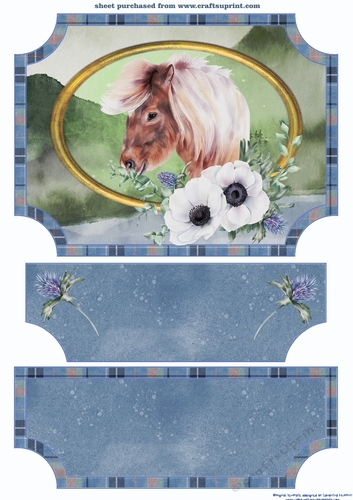 Highland pony easel topper and stopper 2