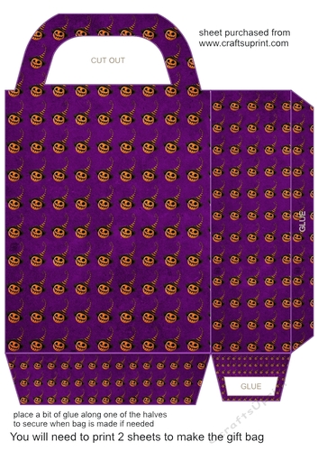 Purple Halloween gift bag 4