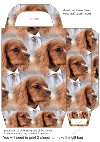 Cute dog gift bag 1