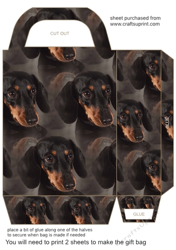 Cute dog gift bag 5