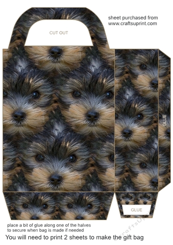 Cute dog gift bag 7