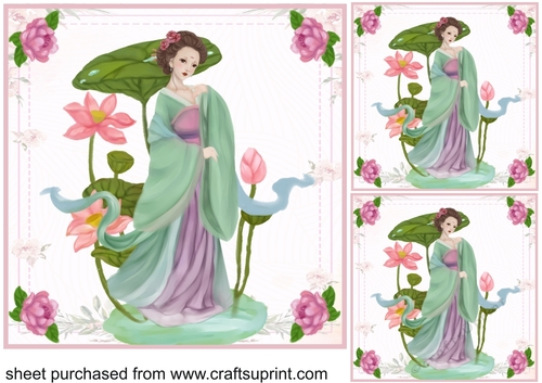 3 Lotus Beauty card front/toppers 2