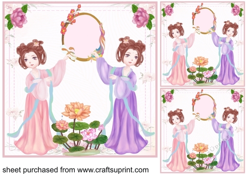 3 Lotus Beauty card front/toppers 3