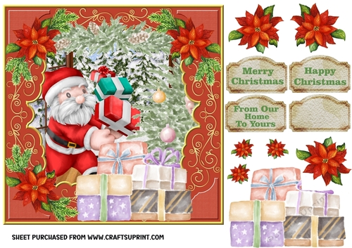 Santa s here card front 6
