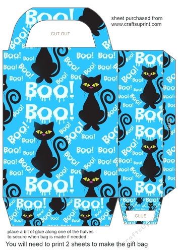 Halloween cat gift bag 5