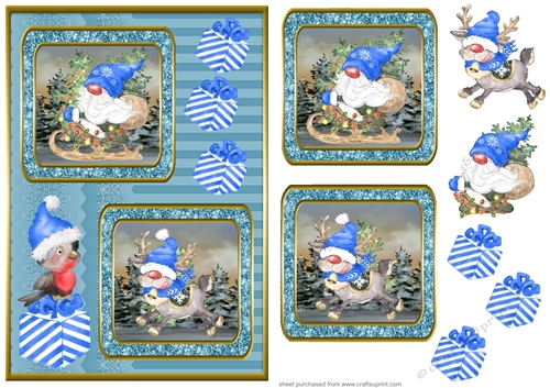 Santa s waiting card front