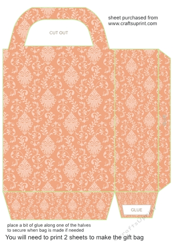 Autumn roses gift bag 6