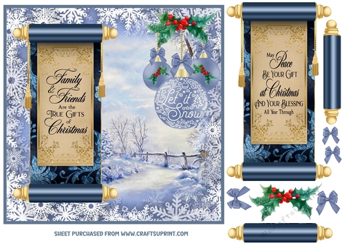 Let it snow card front 2