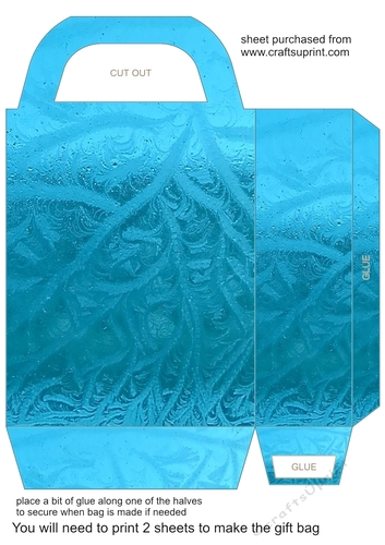 Blue ice gift bag 2