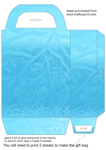 Blue ice gift bag 3