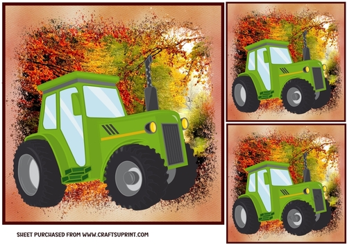 3 Tractor card front/toppers 1