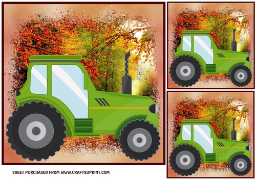 3 Tractor card front/toppers 4