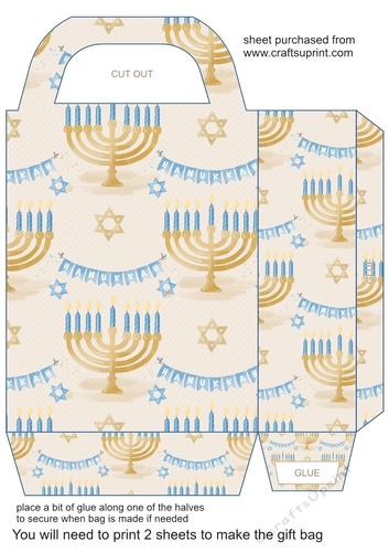 Hanukkah gift bag 1